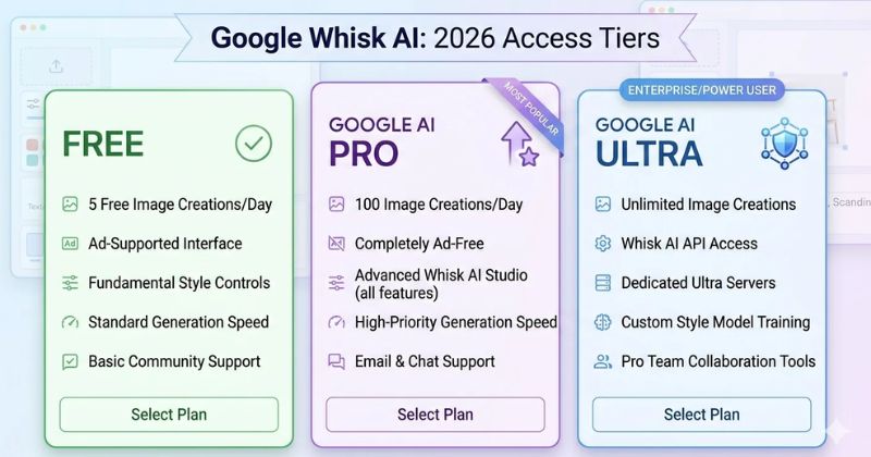 Biểu phí sử dụng Whisk AI hiện tại như thế nào