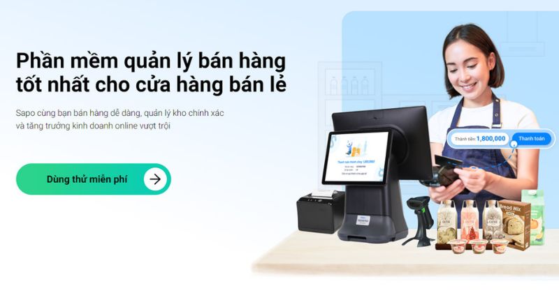 Phần mềm quản lý bán hàng Sapo